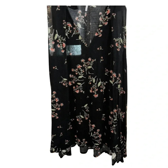 Free People Snap Out of It Swing Sleeveless Black Floral Dress Size Small - Picture 4 of 7